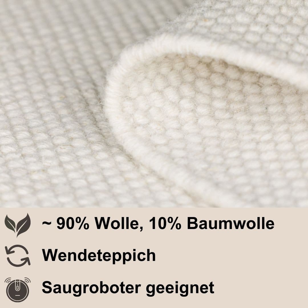 Kusový koberec Wooly Dreamscape naturweiß kruh 5
