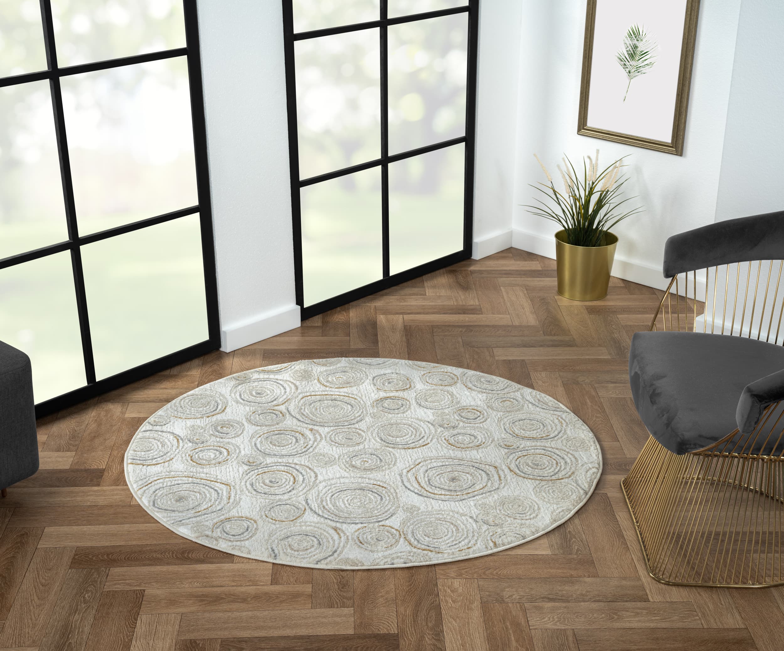 Kusový koberec My Style CA60050 creme kruh 2
