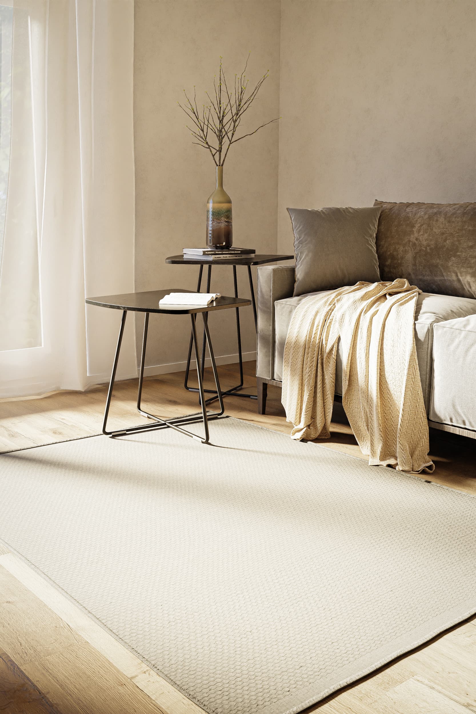 Kusový koberec Wooly Dreamscape naturweiß čtverec 4