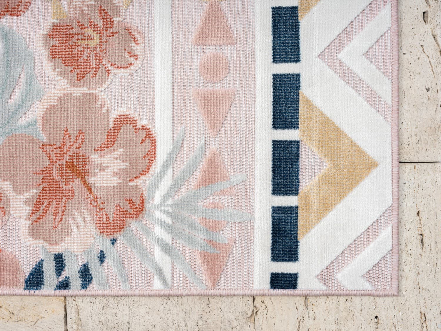 Kusový koberec Flora II rosa – na ven i na doma 5