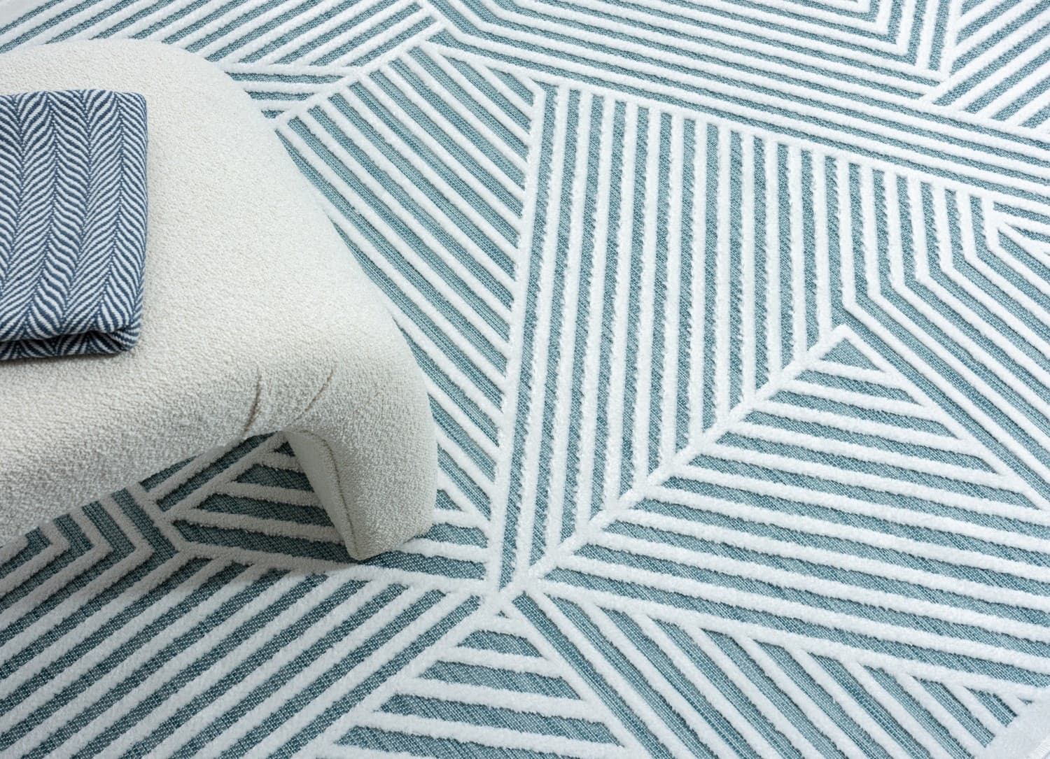 Kusový koberec Casa II blau – na ven i na doma 2