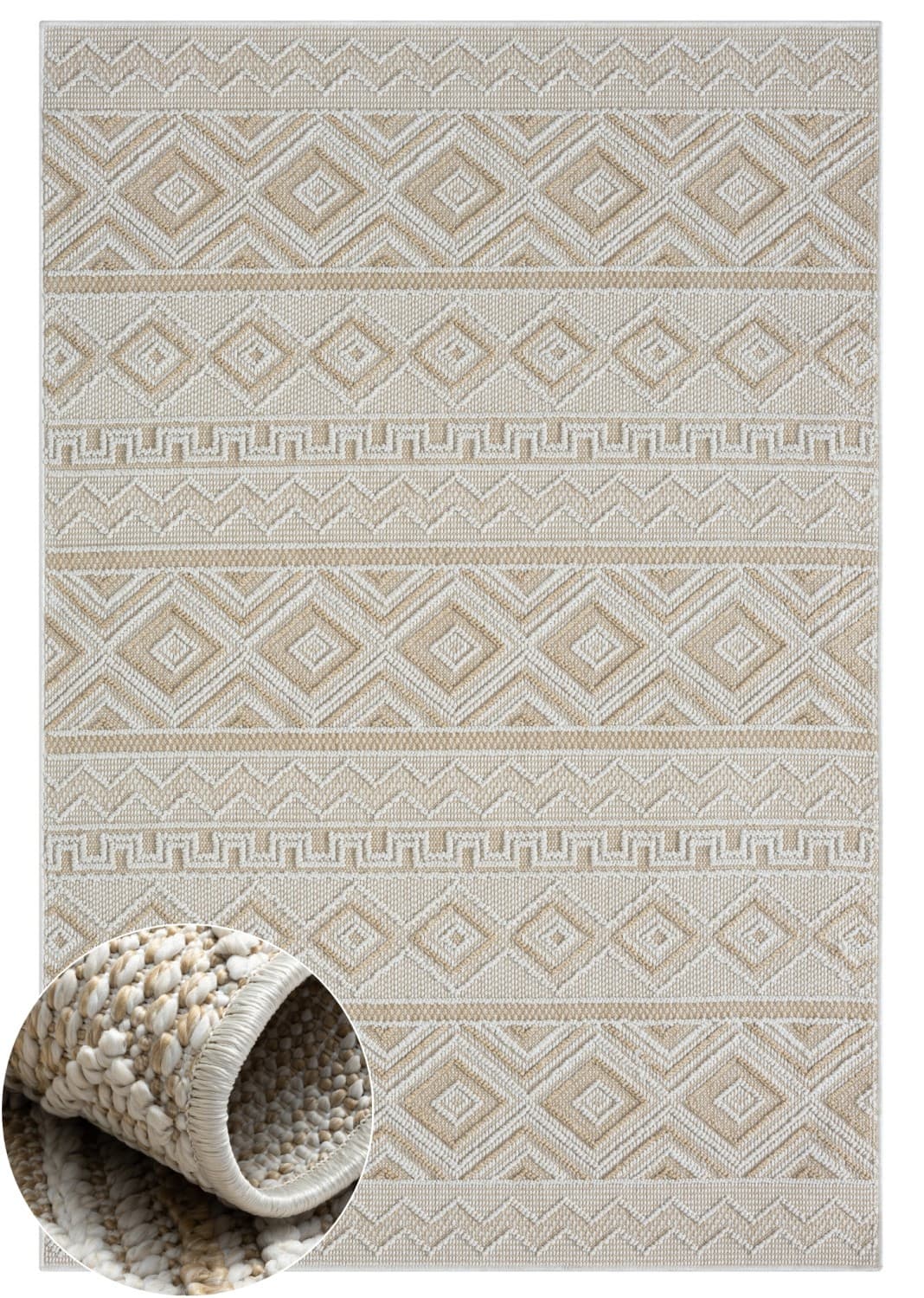 Kusový koberec Patio beige – na ven i na doma