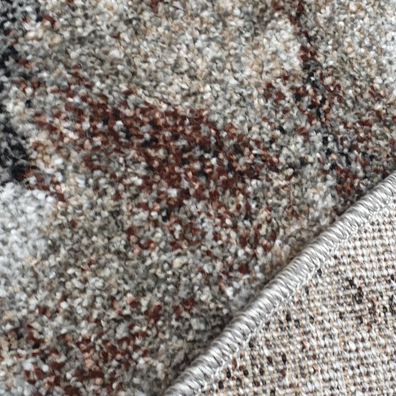 Kusový koberec Universe 841-86 grey/beige kruh 4