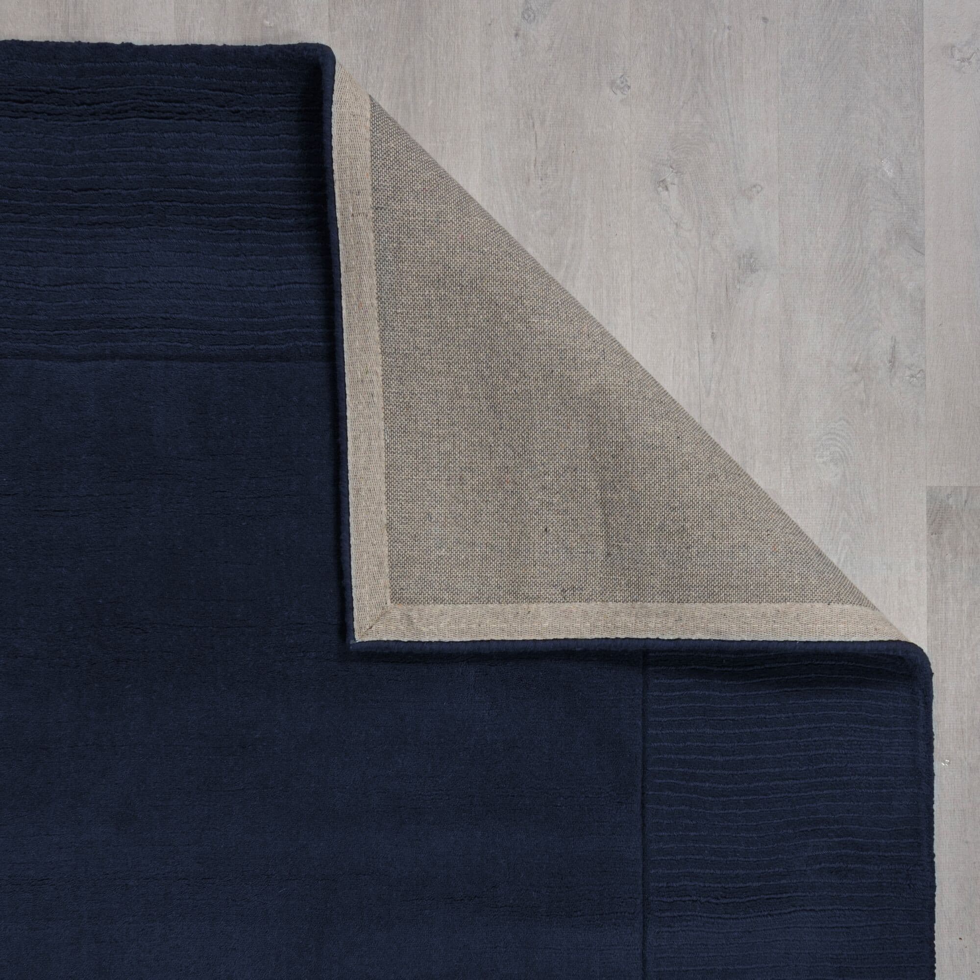 Kusový ručně tkaný koberec Tuscany Textured Wool Border Blue 5