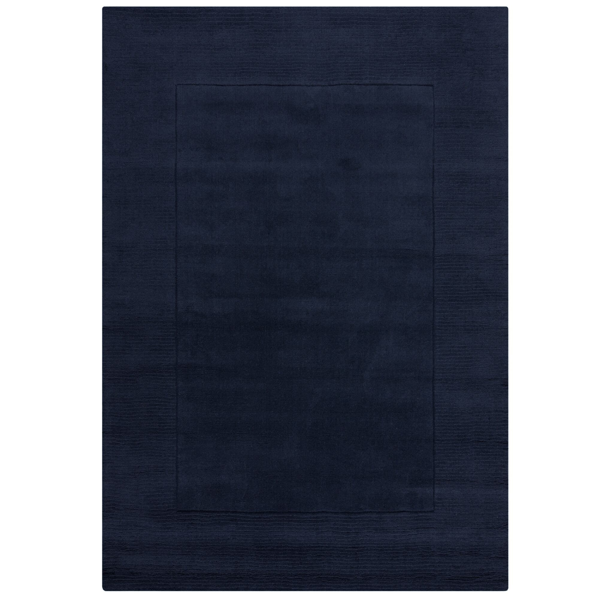 Kusový ručně tkaný koberec Tuscany Textured Wool Border Blue