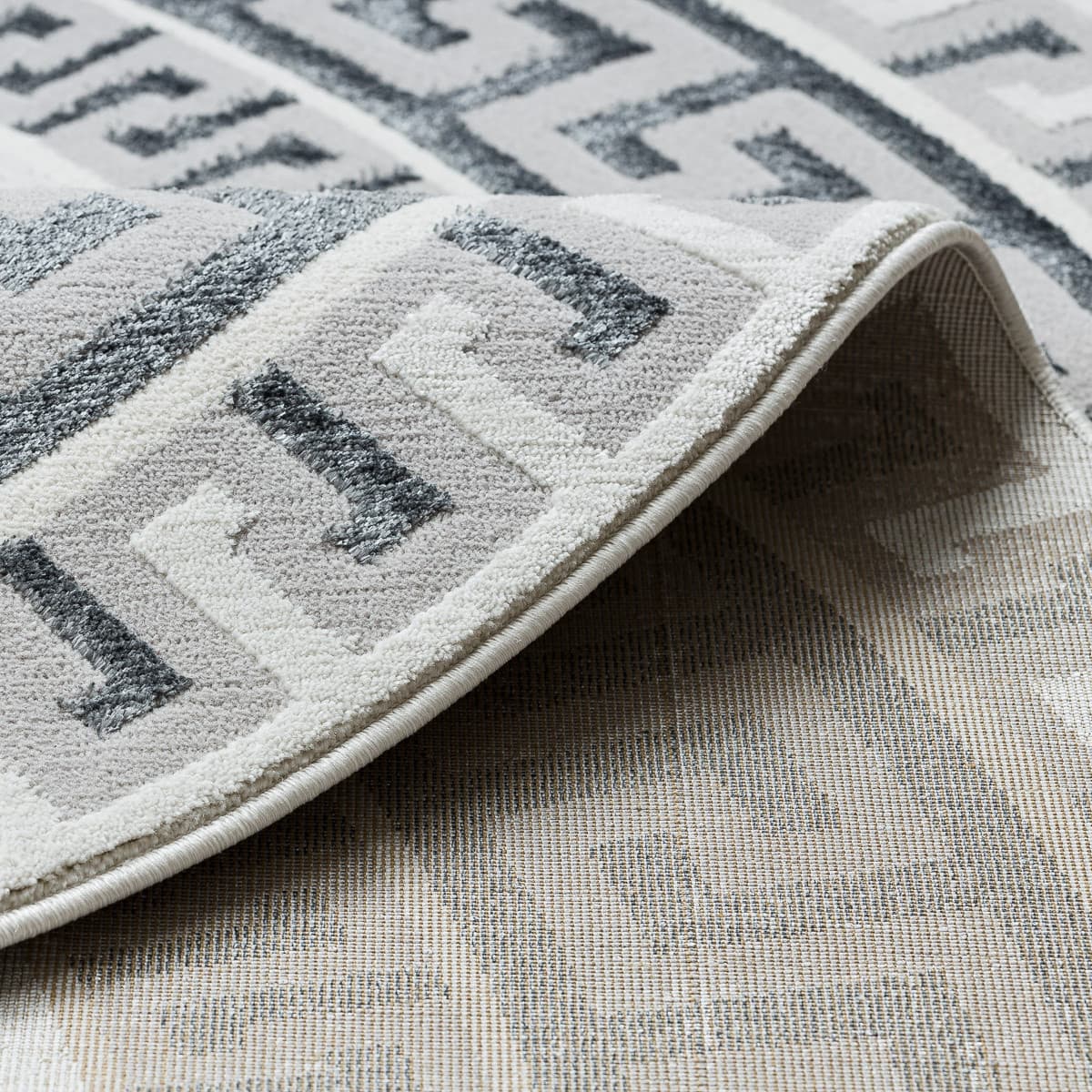 Kusový koberec Allure 1960 white/grey kruh 6