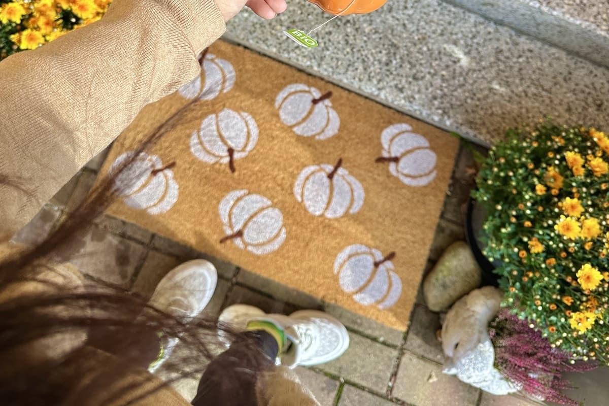 Rohožka Halloween bílé dýně 105676 - na ven i na doma 7