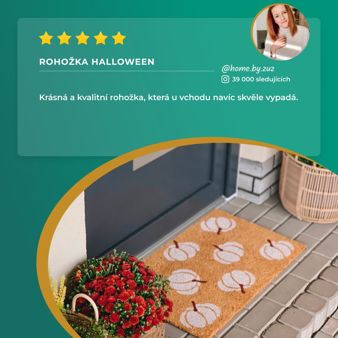 Rohožka Halloween bílé dýně 105676 - na ven i na doma 4