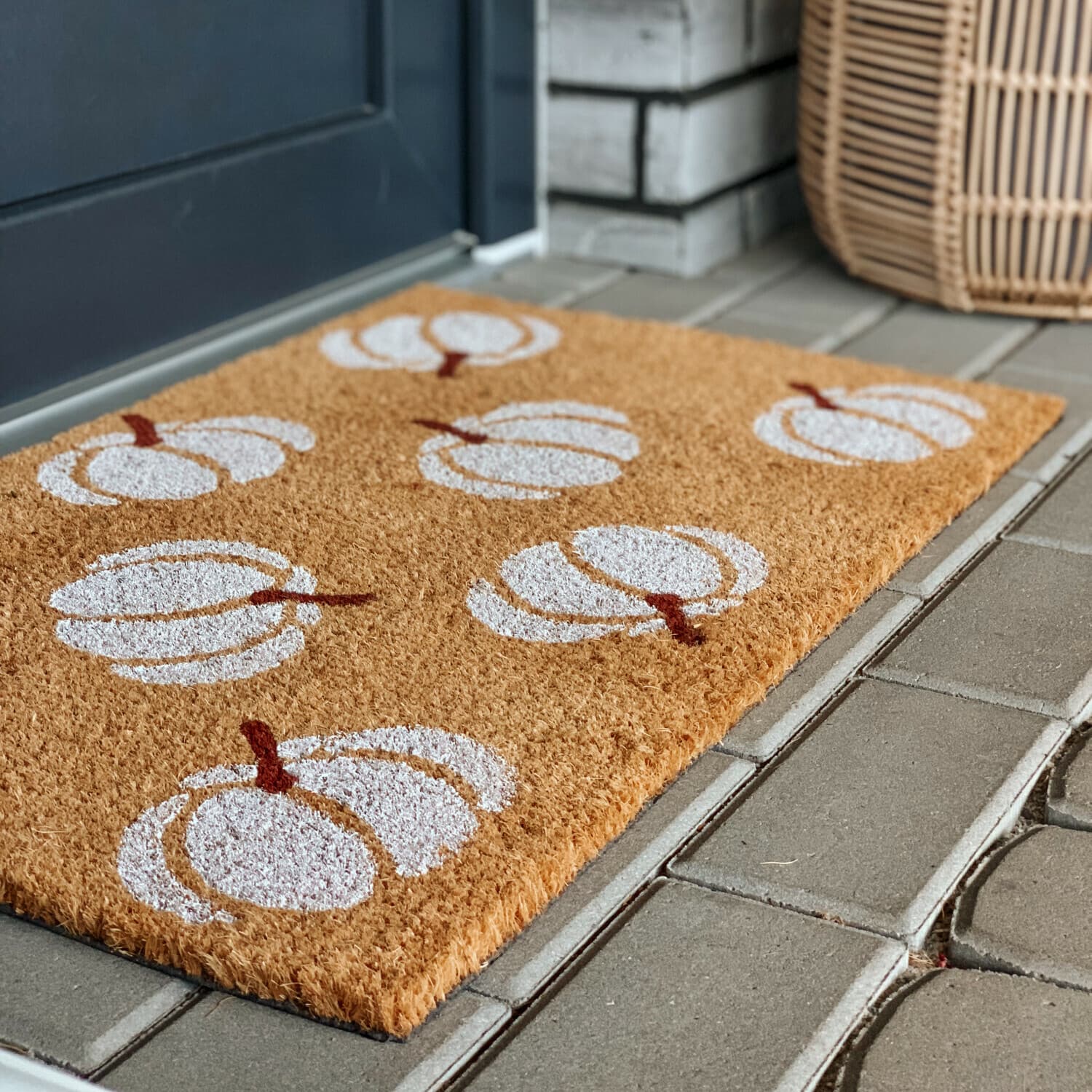 Rohožka Halloween bílé dýně 105676 - na ven i na doma 5