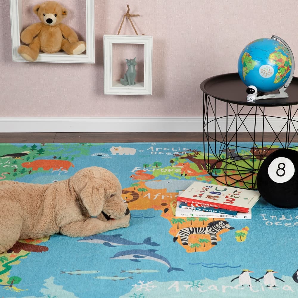 Dětský kusový koberec Torino kids 233 World MAP 5