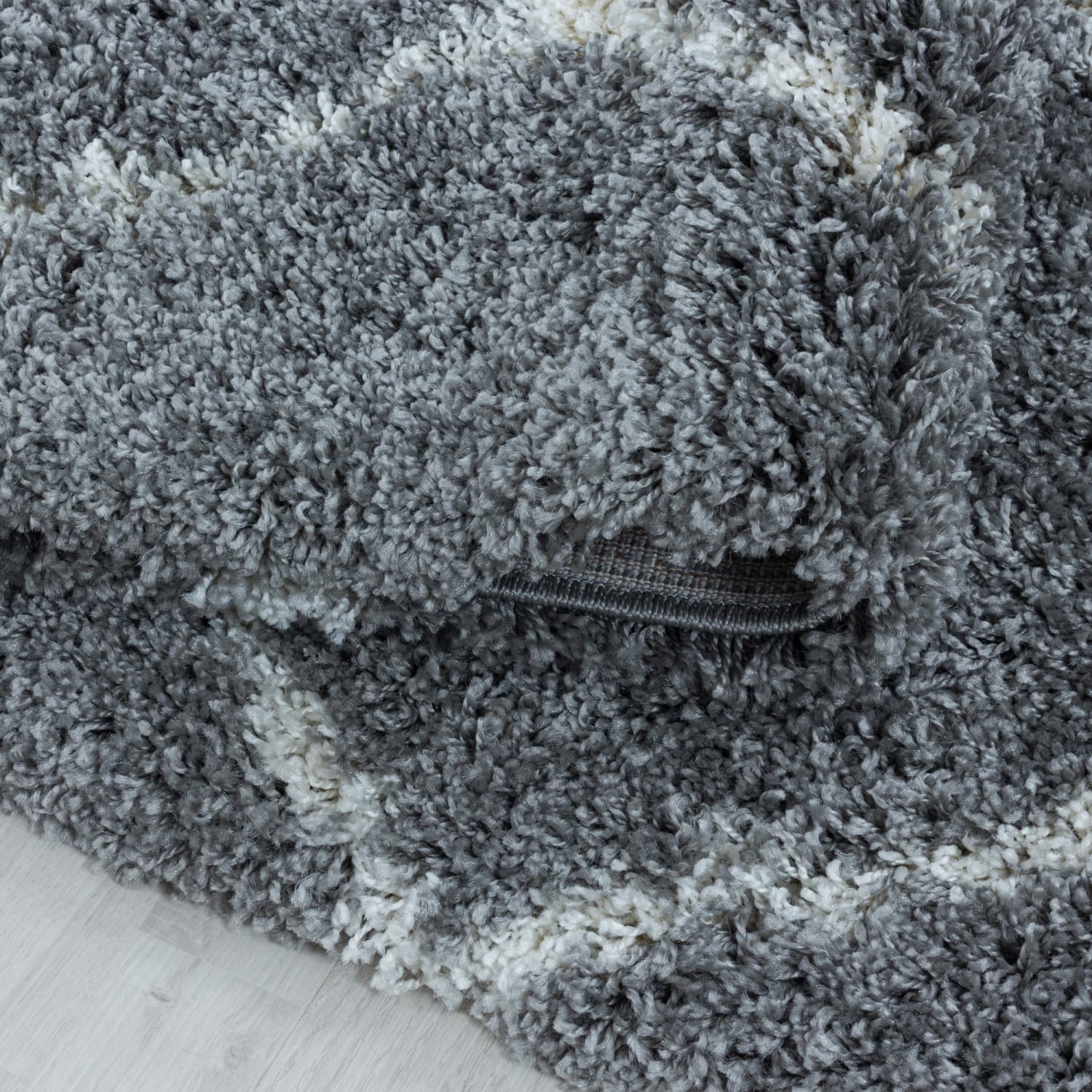 Kusový koberec Alvor Shaggy 3401 grey kruh 4