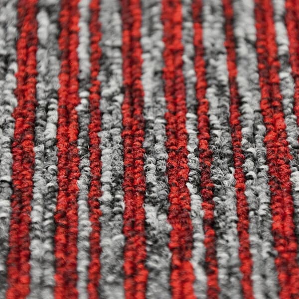 Kobercový čtverec Coral Lines 60380-50 červeno-šedý 3