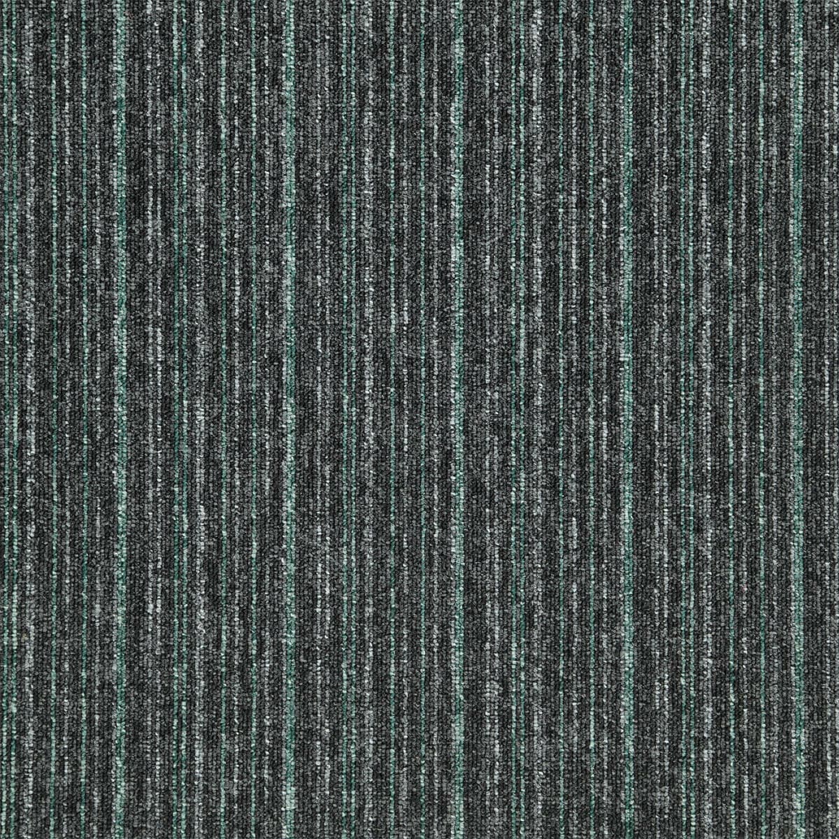Kobercový čtverec Sonar Lines 4577 zelenočerný 8