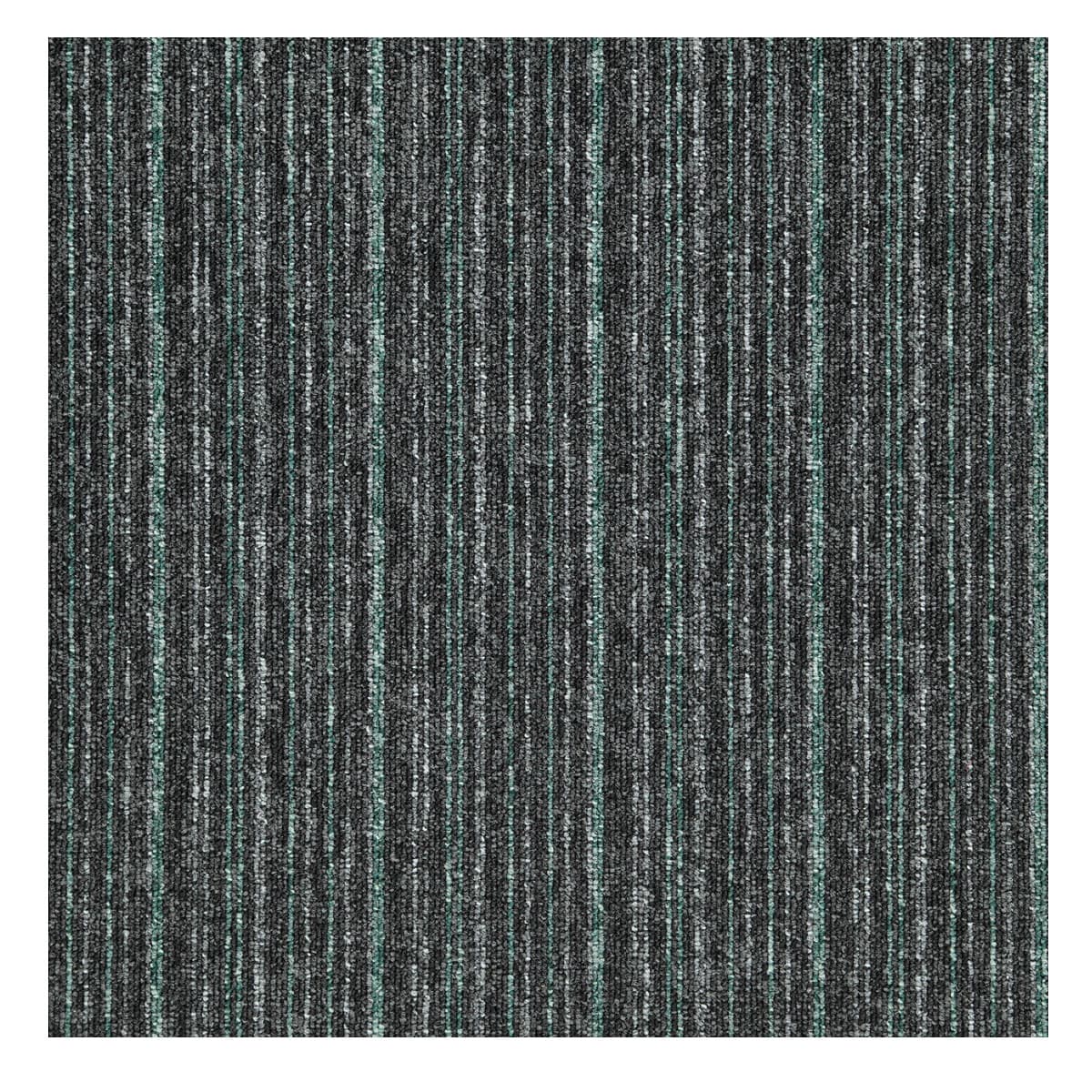 Kobercový čtverec Sonar Lines 4577 zelenočerný
