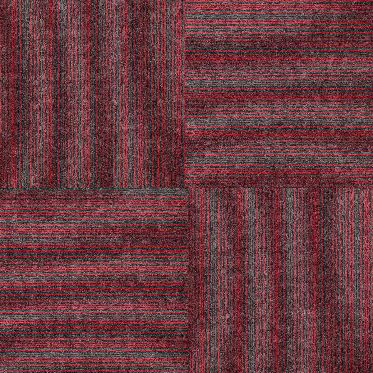 Kobercový čtverec Sonar Lines 4120 červený 4