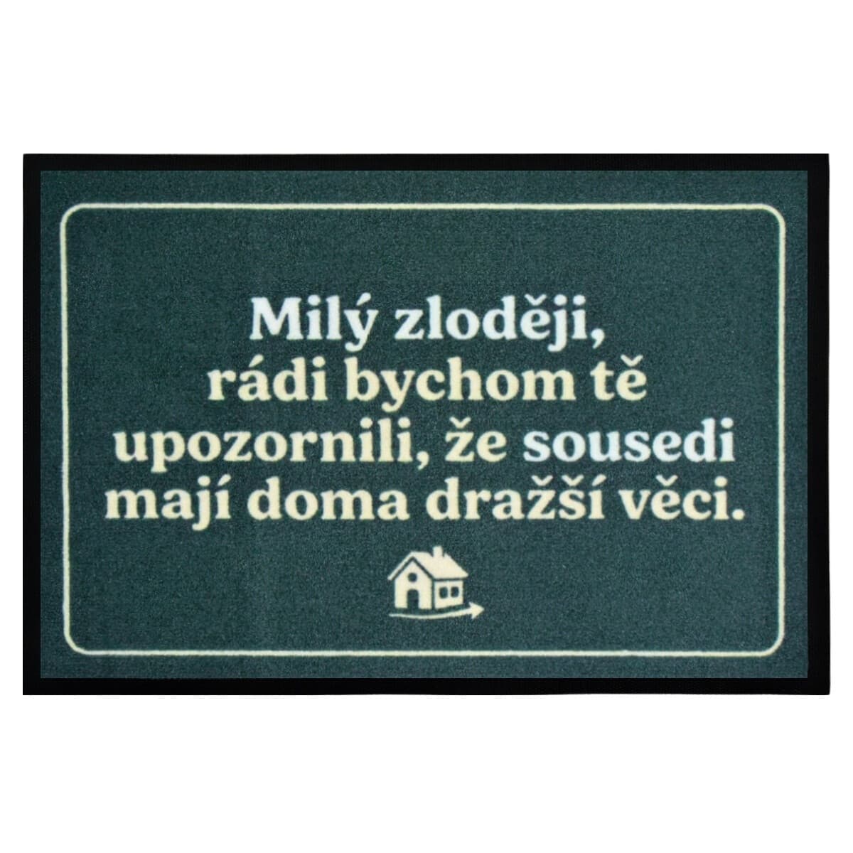 Rohožka Milý zloději - na ven i na doma