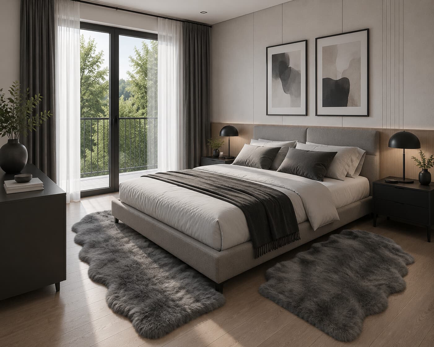 Kusový koberec Samba 495 Anthracite (tvar kožešiny) 2