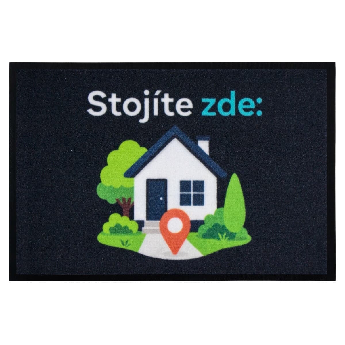 Rohožka GPS (Stojíte zde) - na ven i na doma
