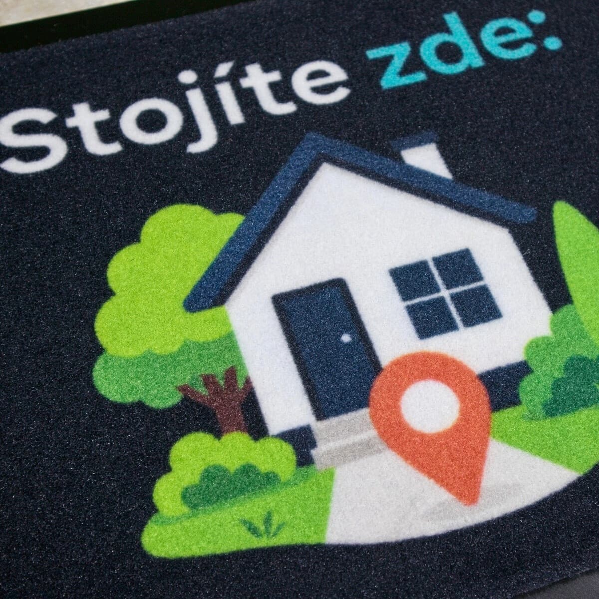 Rohožka GPS (Stojíte zde) - na ven i na doma 4