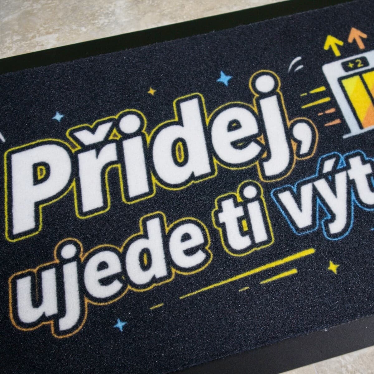Rohožka Přidej, ujede ti výtah - na ven i na doma 4