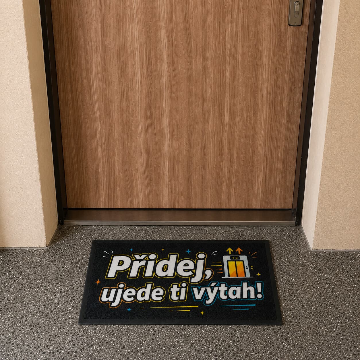 Rohožka Přidej, ujede ti výtah - na ven i na doma 2