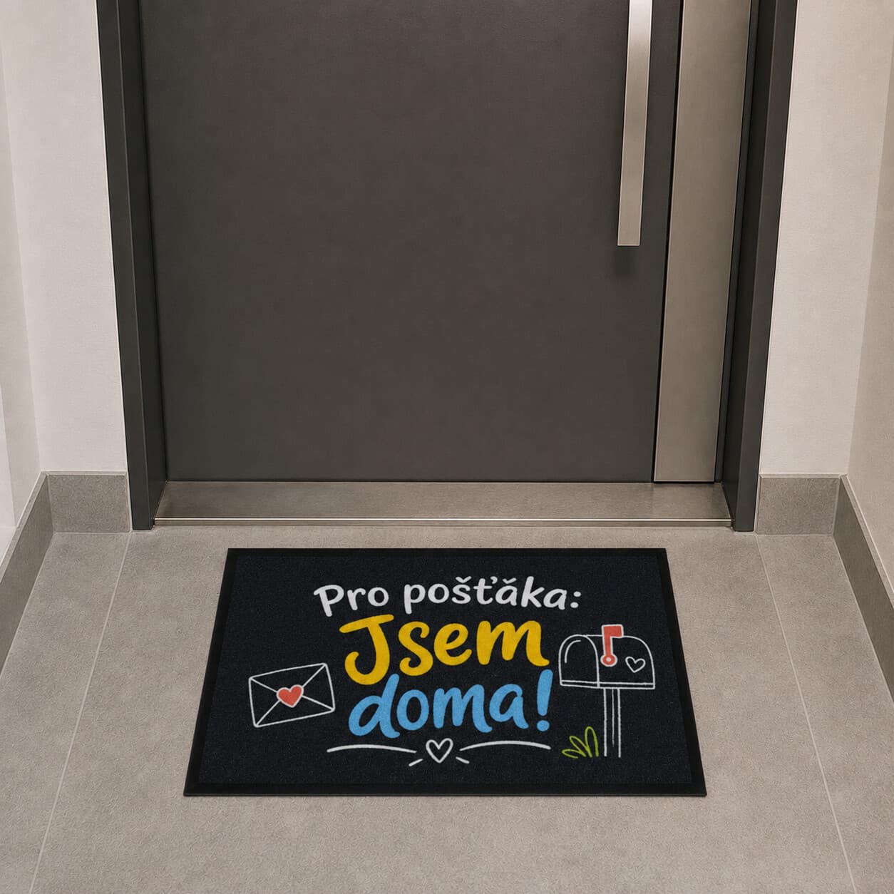 Rohožka Pro pošťáka jsem doma - na ven i na doma 2