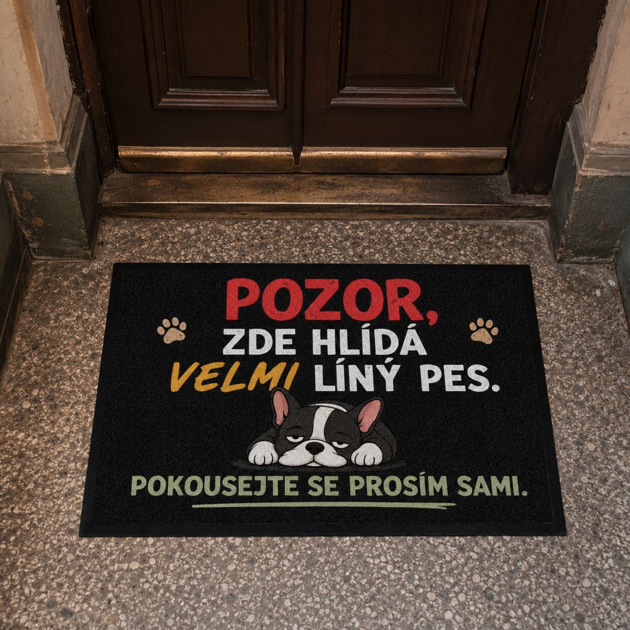 Rohožka Líný pes - na ven i na doma 2