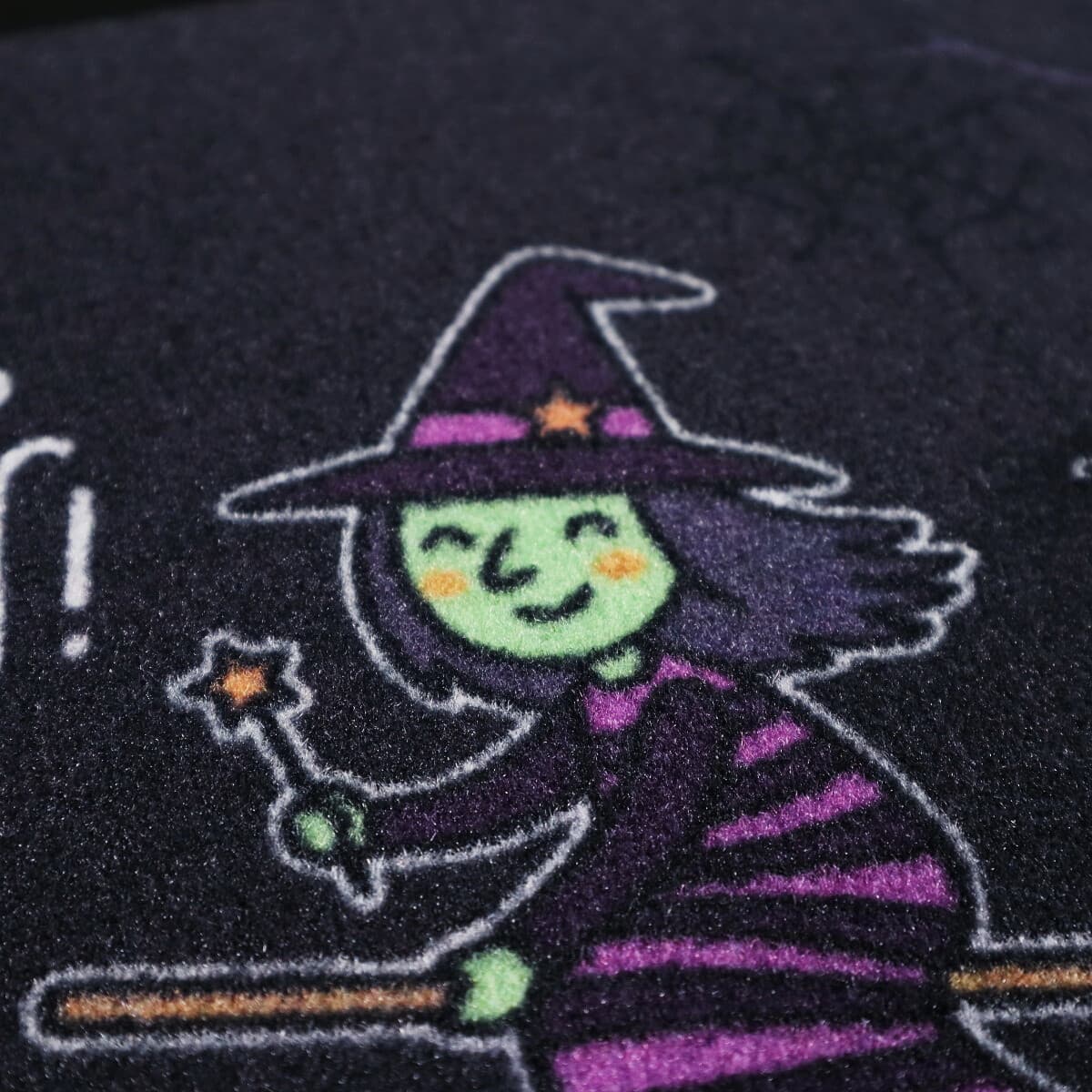 Rohožka Veselý Halloween s čarodějkou 5