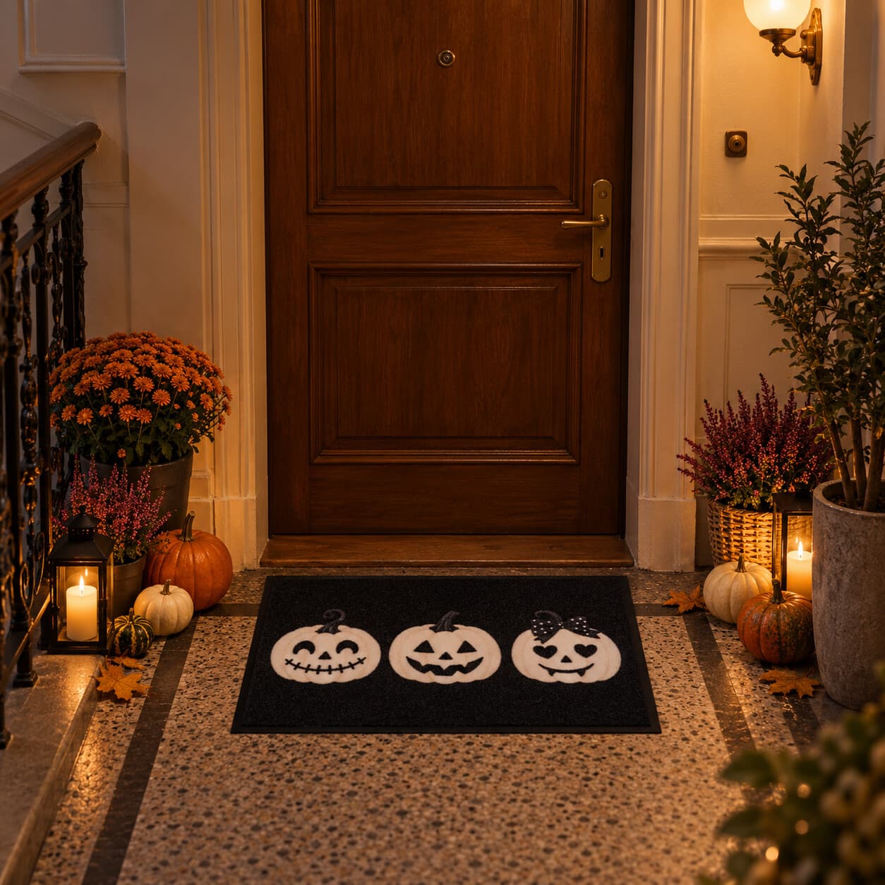 Rohožka Tři halloweenské dýně 2
