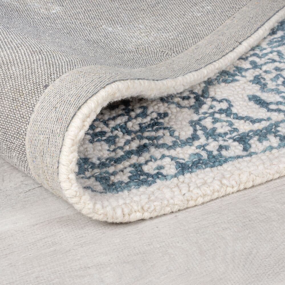 Kusový koberec Wool Loop Yasmin Ivory/Blue 4