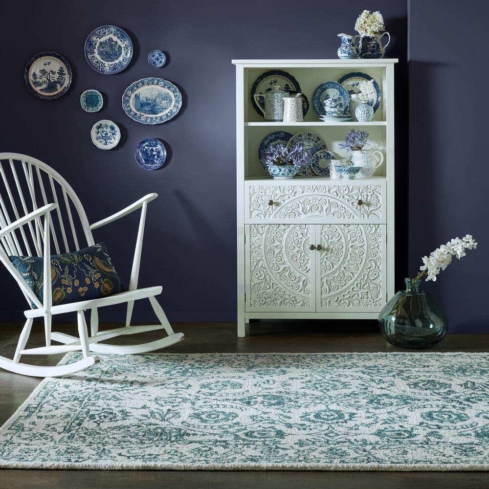 Kusový koberec Wool Loop Yasmin Ivory/Blue 2