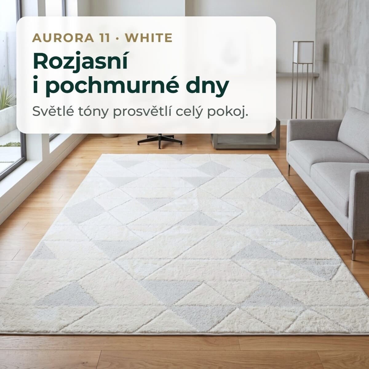 Kusový koberec Aurora 11 White 6
