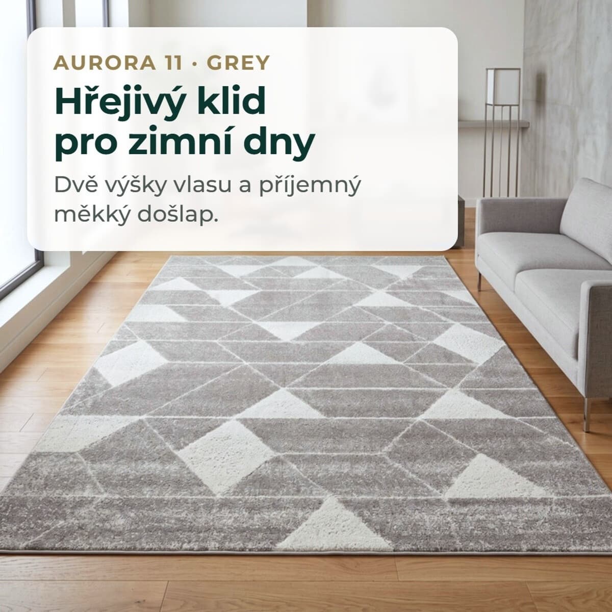 Kusový koberec Aurora 11 Grey 10