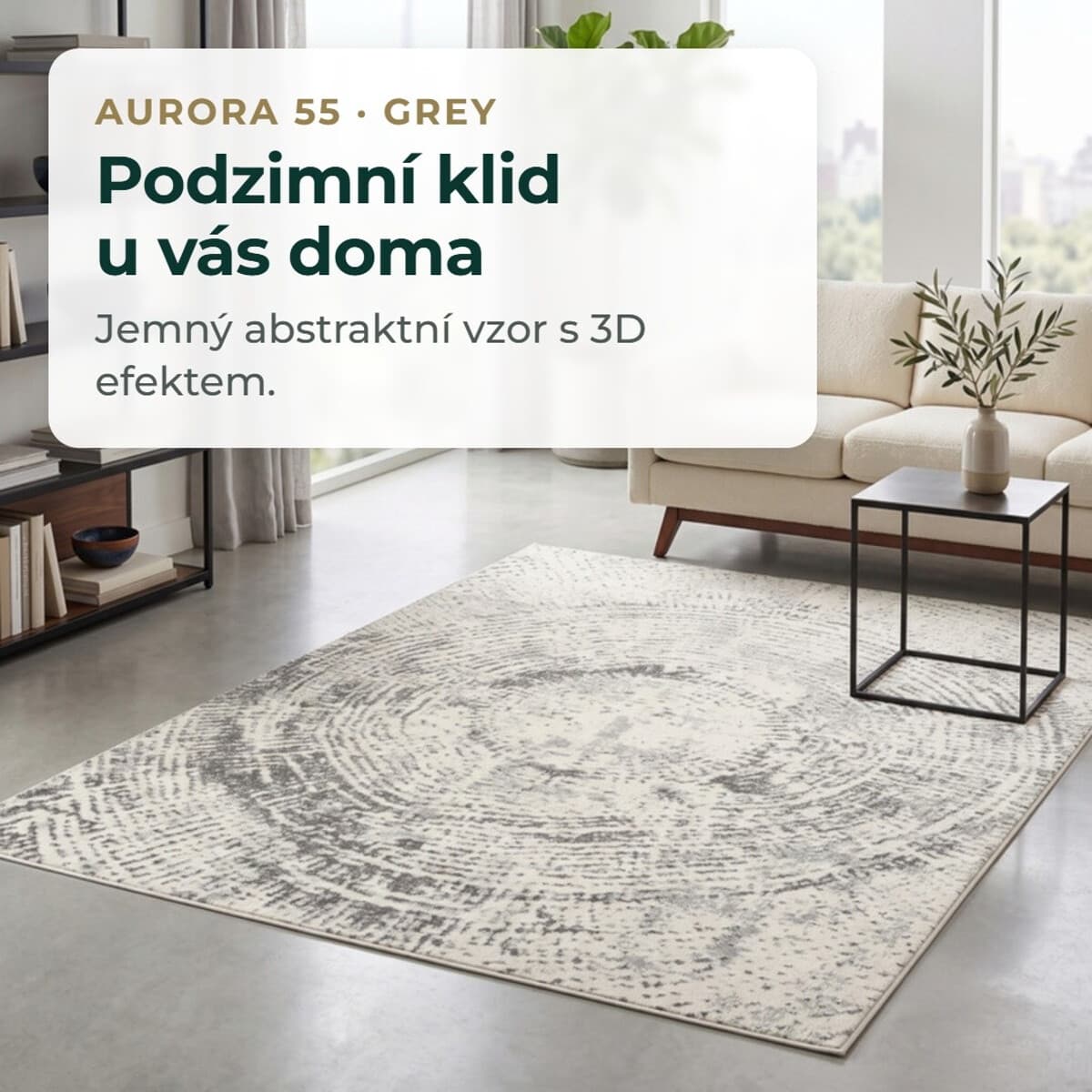 Kusový koberec Aurora 55 Grey 10