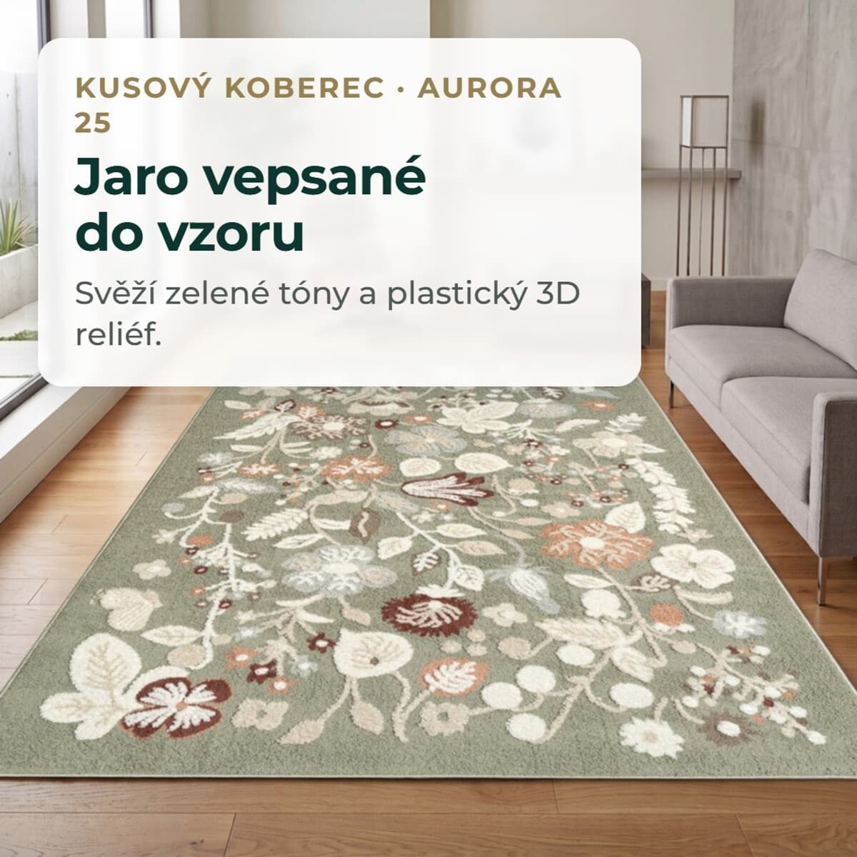 Kusový koberec Aurora 25 Green 10