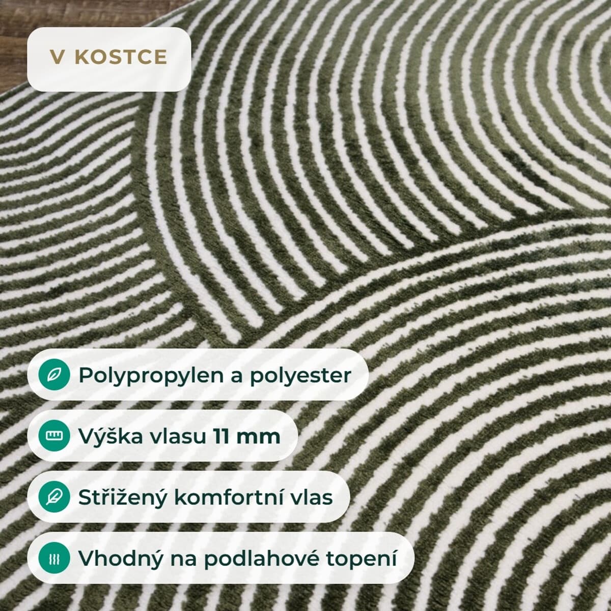 Kusový koberec Zafiro 25 Green 10