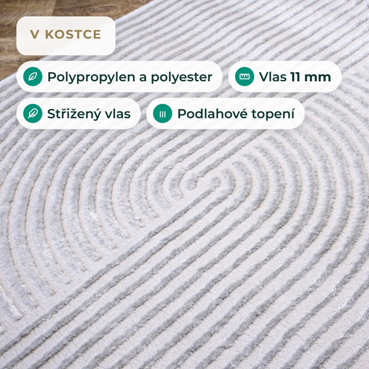 Kusový koberec Zafiro 19 Grey 7