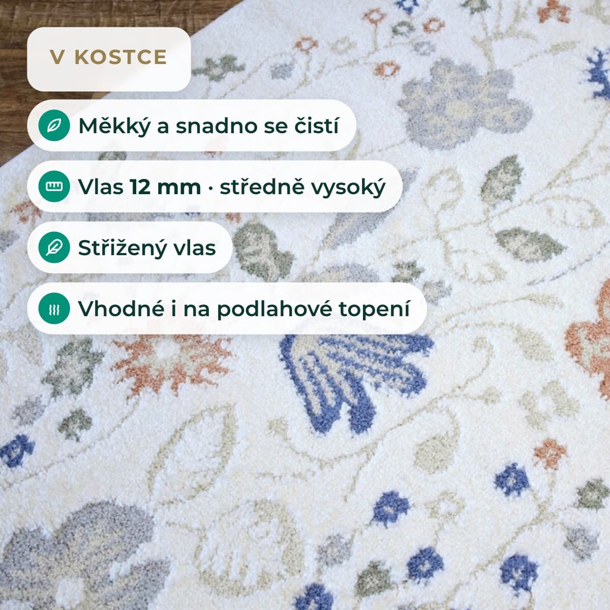 Kusový koberec Aurora 25 Cream 5