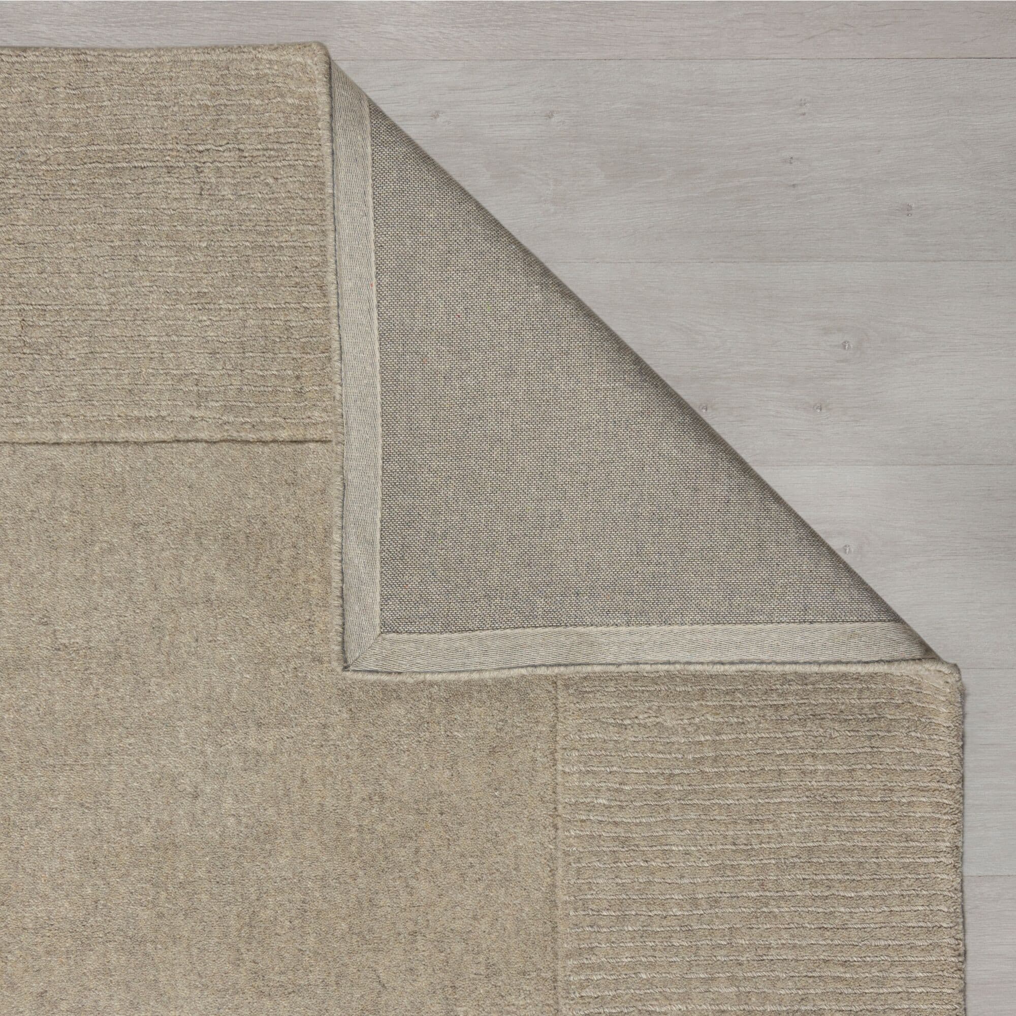 Kusový ručně tkaný koberec Tuscany Textured Wool Border Natural 4