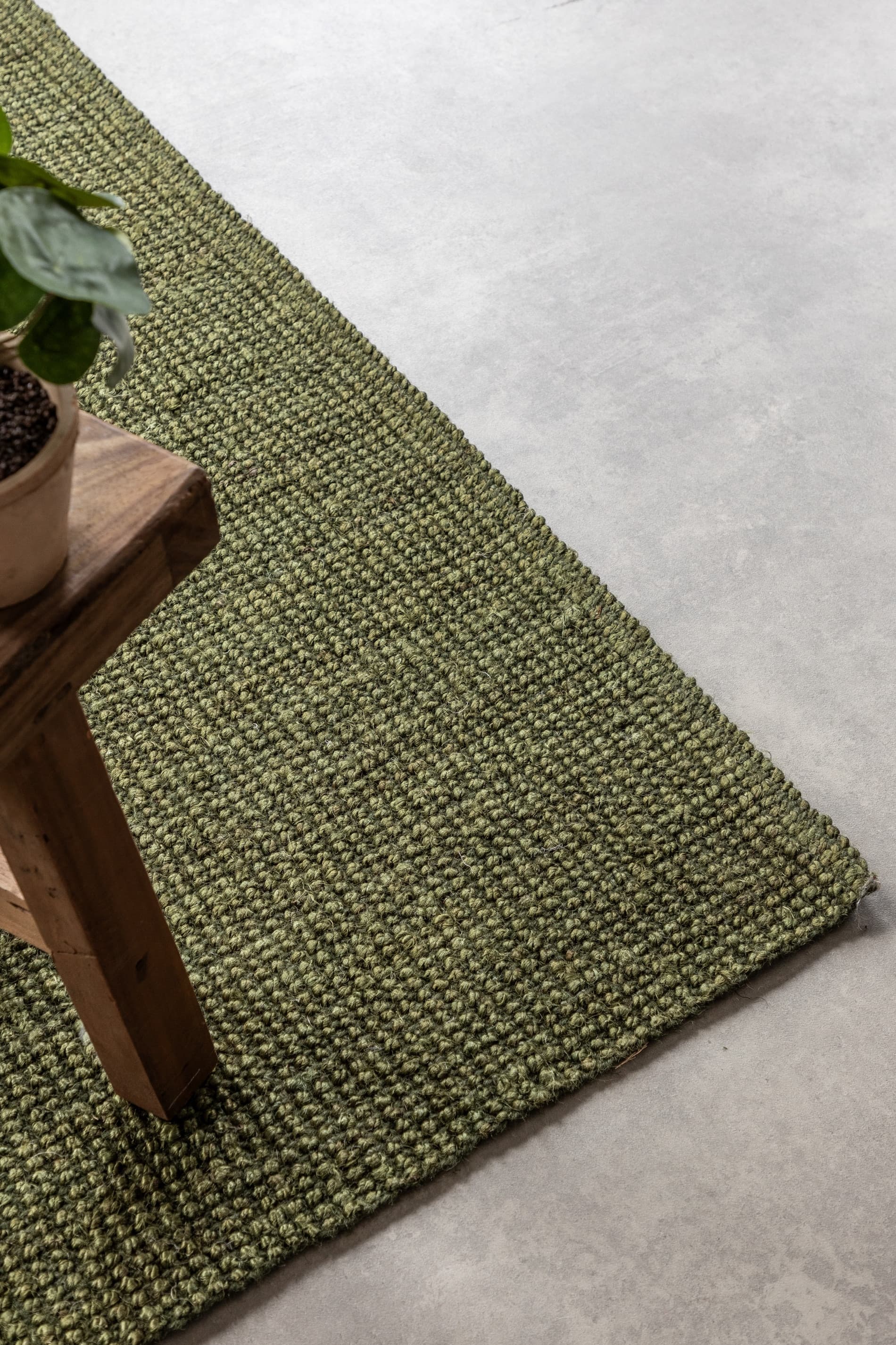 Běhoun Bouclé Jute 105977 Jungle Green 5