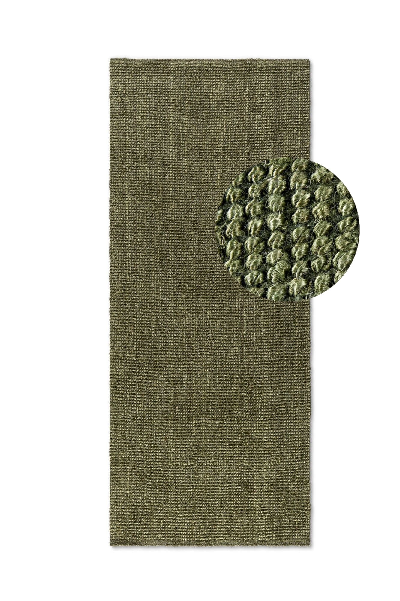 Běhoun Bouclé Jute 105977 Jungle Green 3