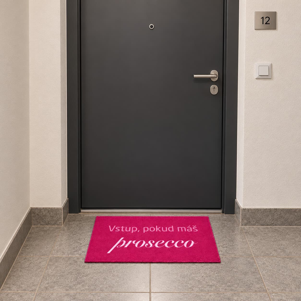 Rohožka Vstup pokud máš Prosecco 6