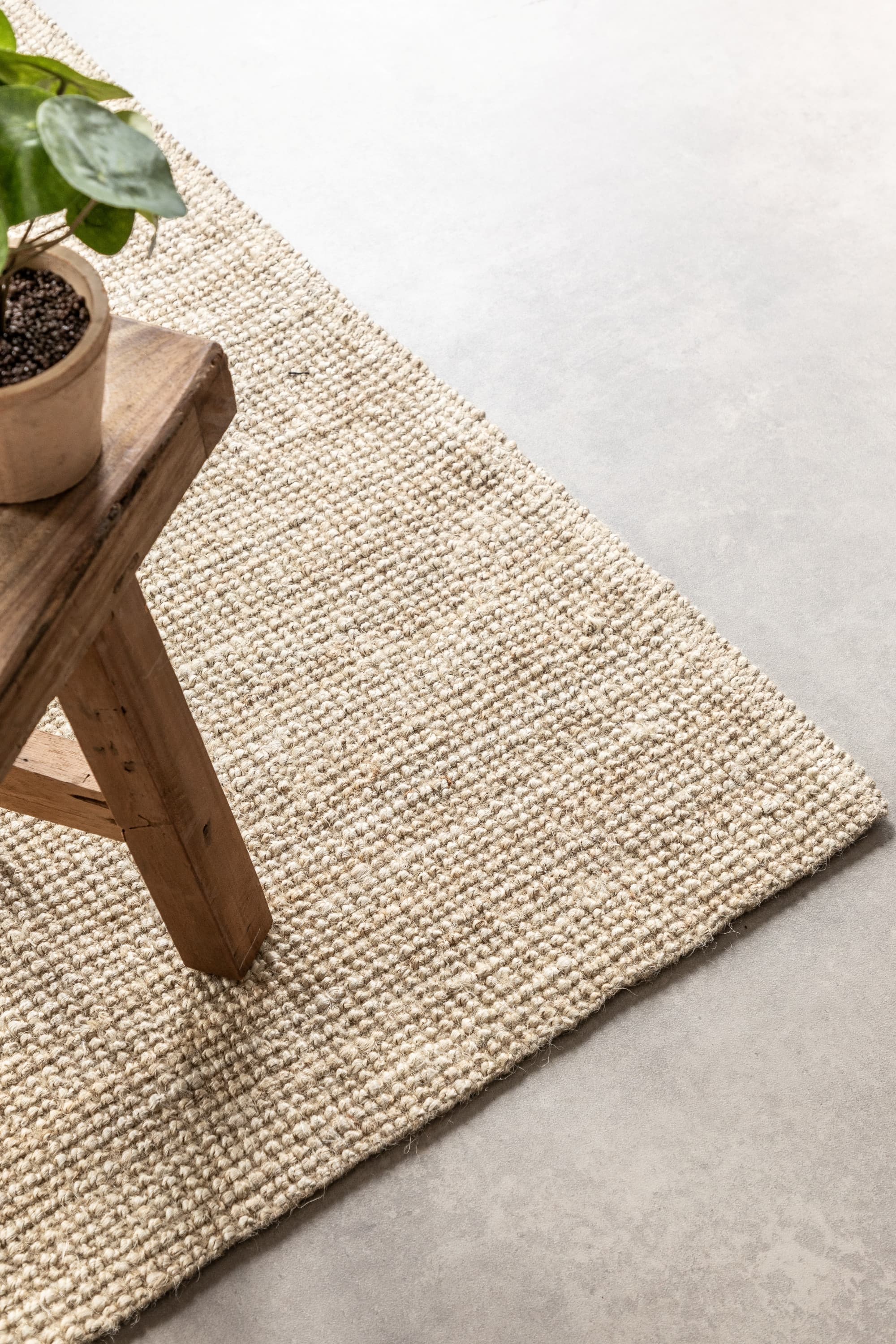 Běhoun Bouclé Jute 105973 Ivory White 5