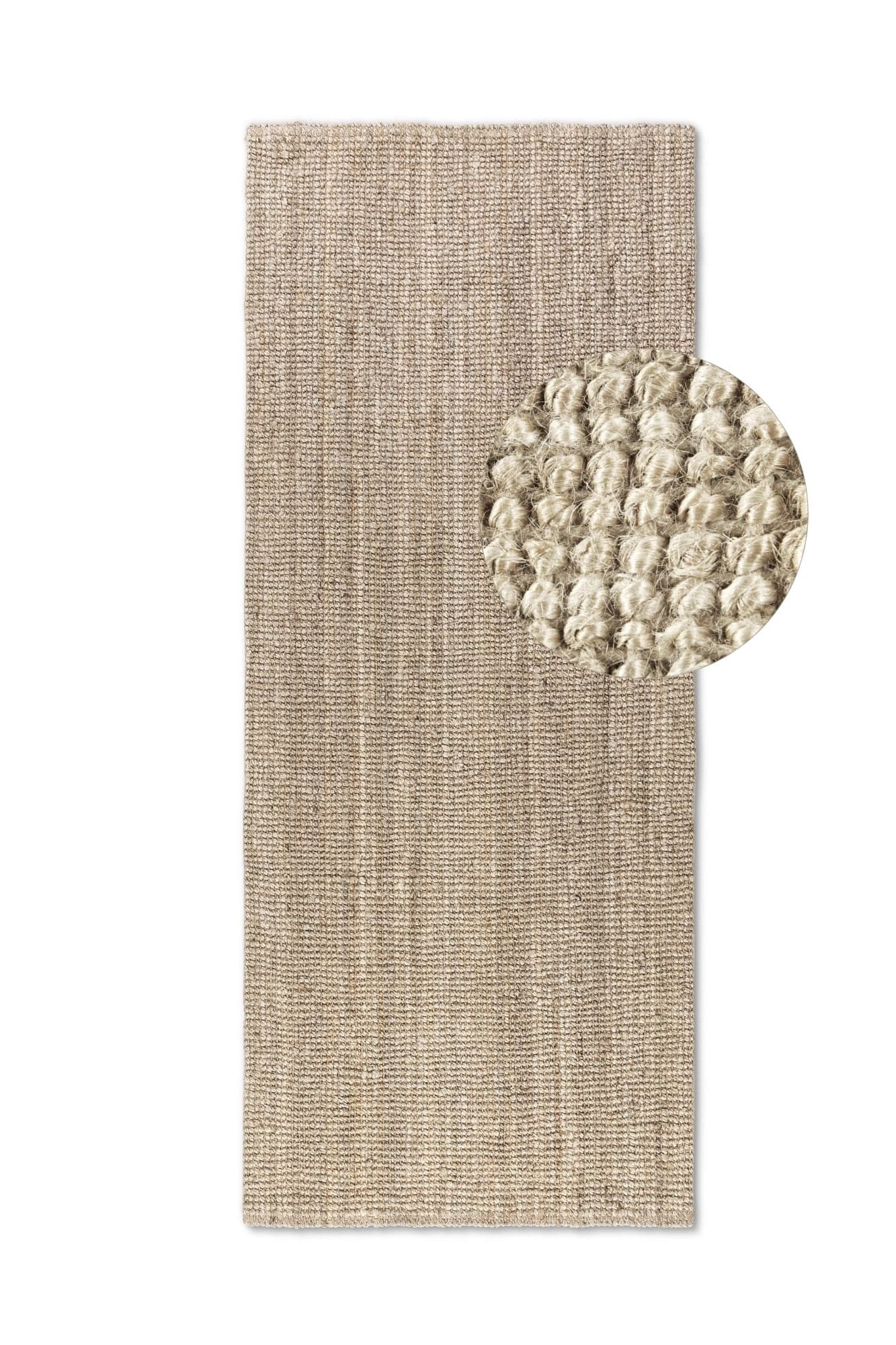 Běhoun Bouclé Jute 105973 Ivory White 3