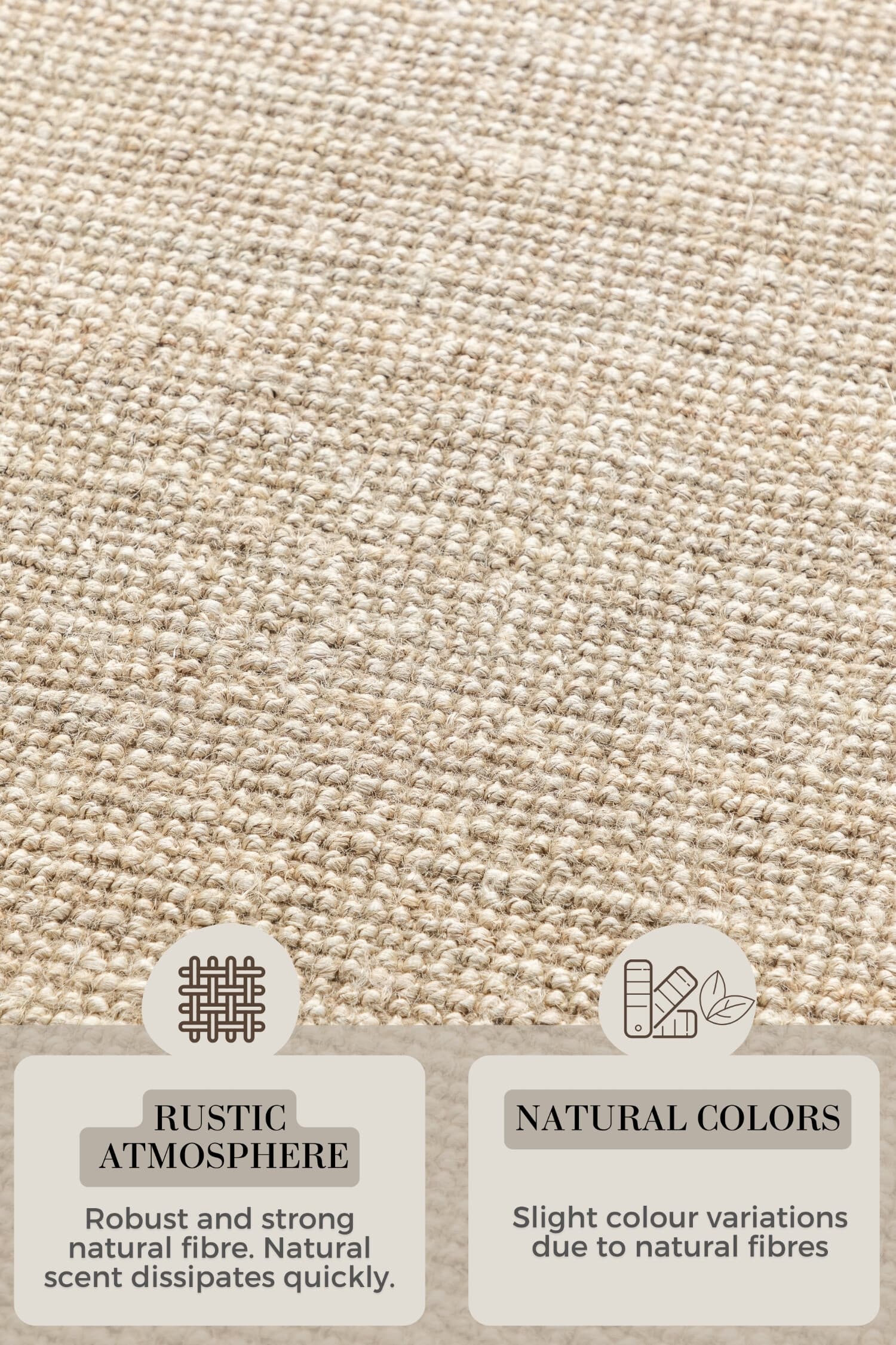 Běhoun Bouclé Jute 105973 Ivory White 9