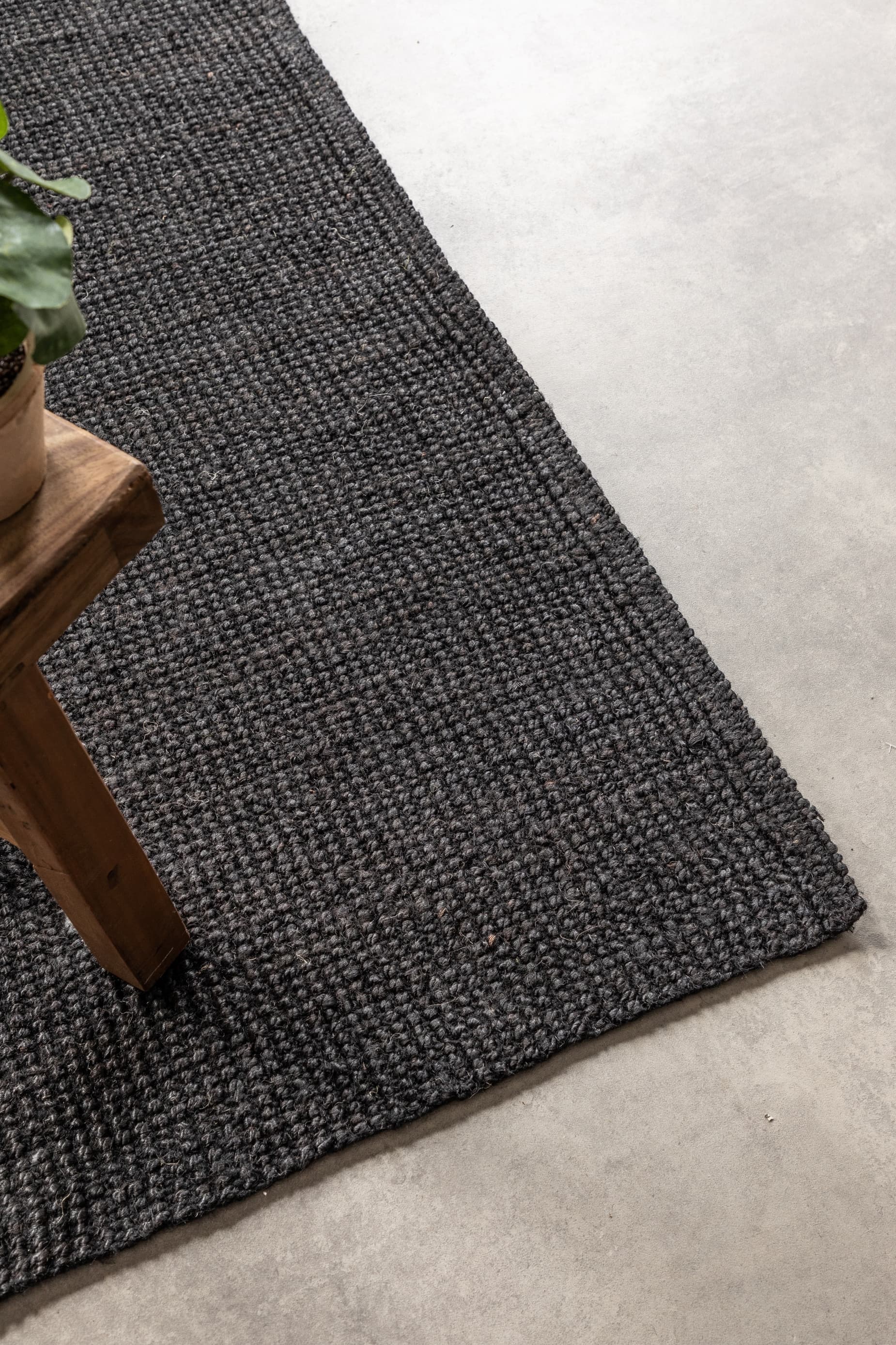 Běhoun Bouclé Jute 105976 Black 5