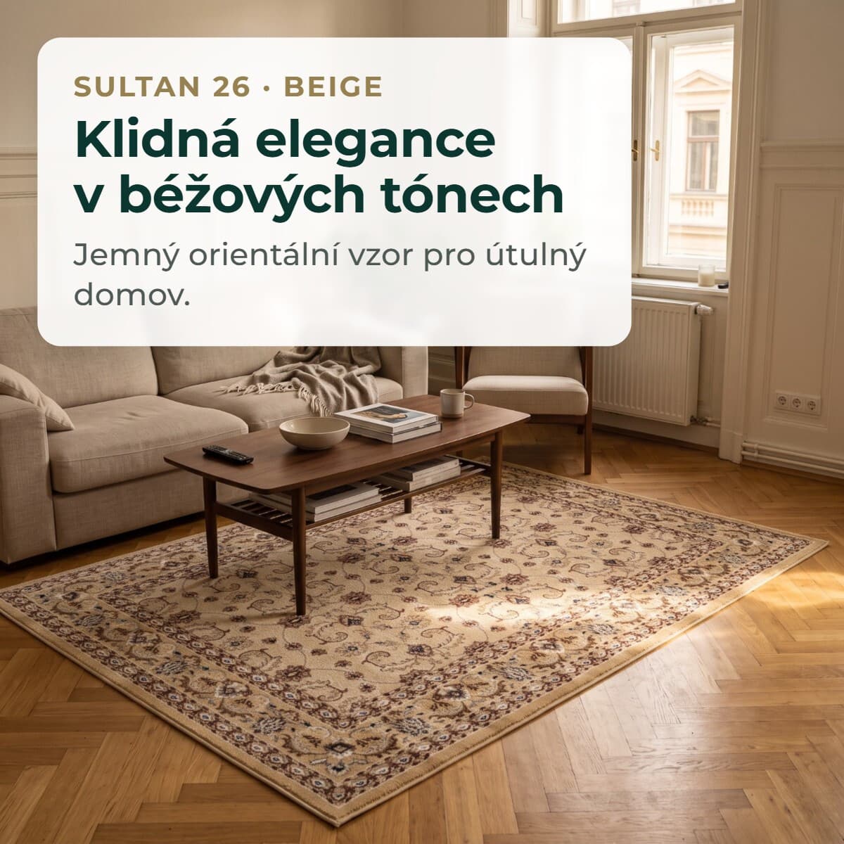 Kusový koberec Sultan 26 Beige 6