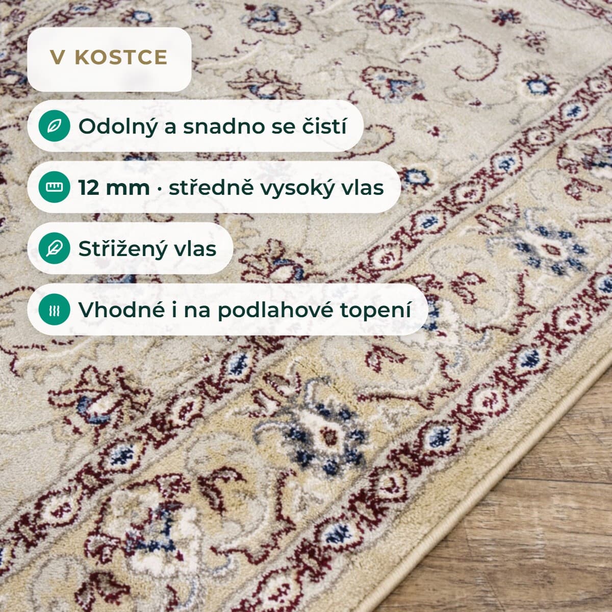 Kusový koberec Sultan 26 Beige 7