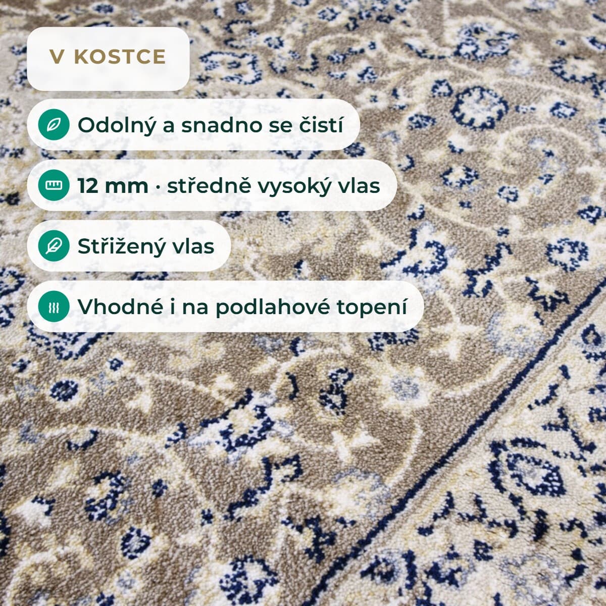 Kusový koberec Sultan 42 Beige 8