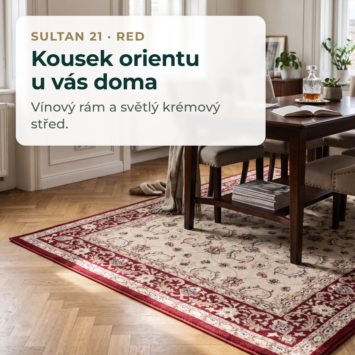 Kusový koberec Sultan 21 Red 8